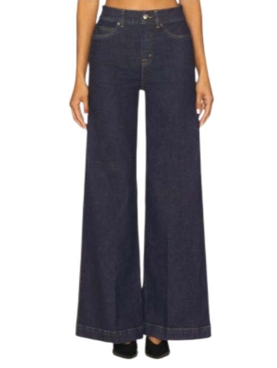 SPANX Denim - Spanx Wide-Leg High-Rise Denim Jeans - Dark Indigo-NWOT